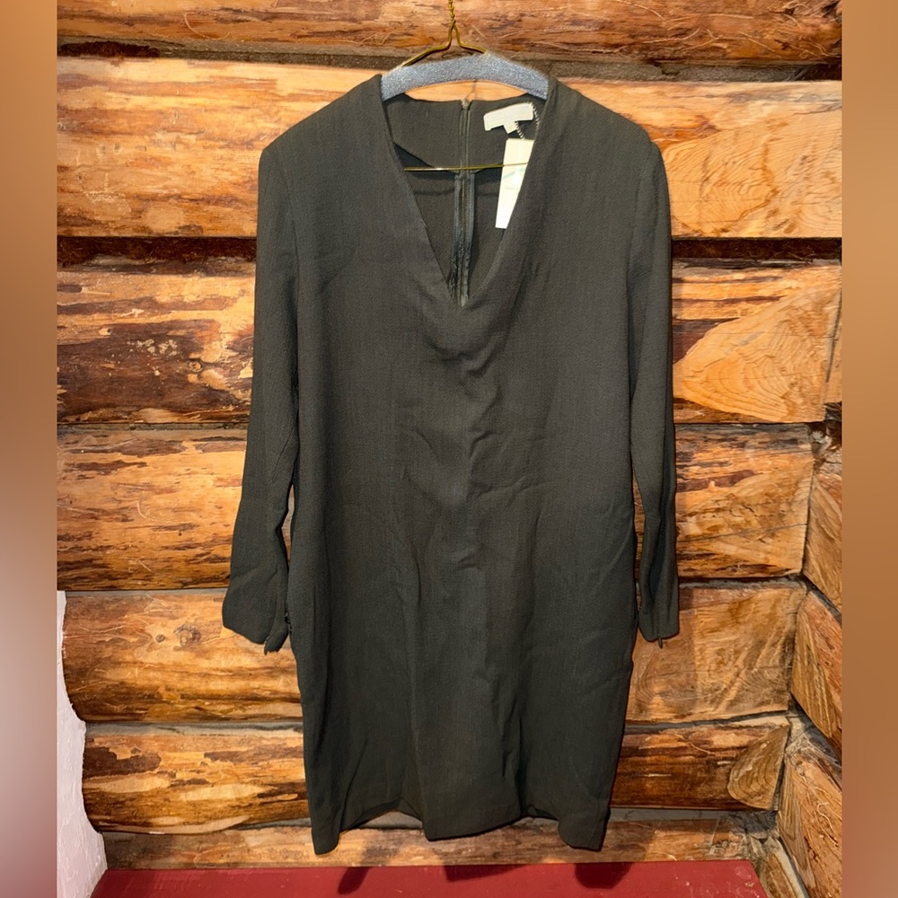 Elegant Green V-Neck Antonelli Firenze Tunic/Dress